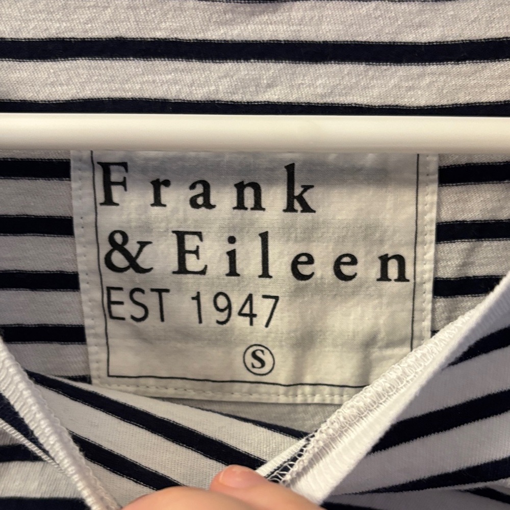 Frank & Eileen Josephine Navy French Stripe Heritage Jersey 100% Cotton - Picture 3 of 9